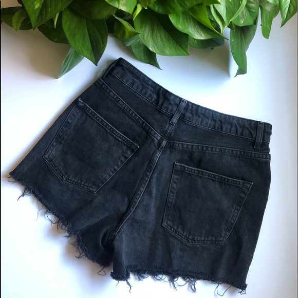 Topshop Pants - Top shop moto distressed black shorts